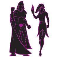 Villain Party Silhouettes - Bulk 24 Pack