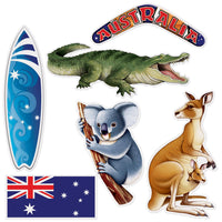 Australian Party Cutouts - Bulk 72 Pack
