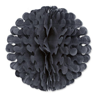 19 Inch- Tissue Flutter Party Ball - black - Bulk/12 Flutter Balls