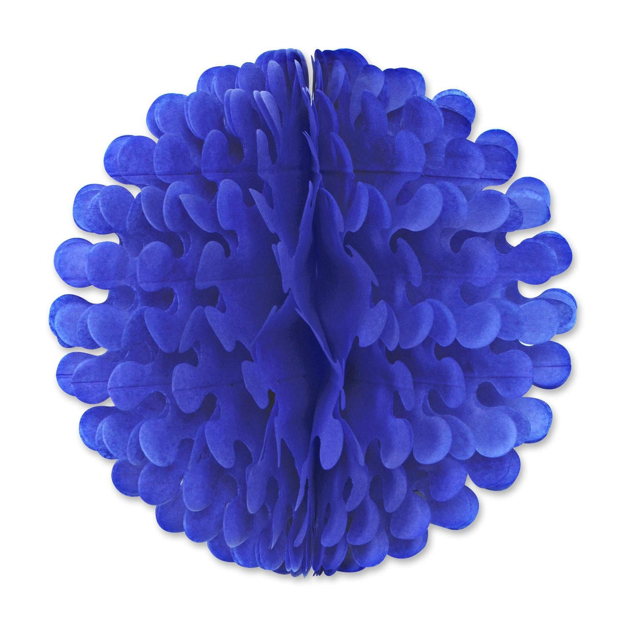 Tissue Flutter Party Ball - medium blue - Bulk/12 Flutter Balls