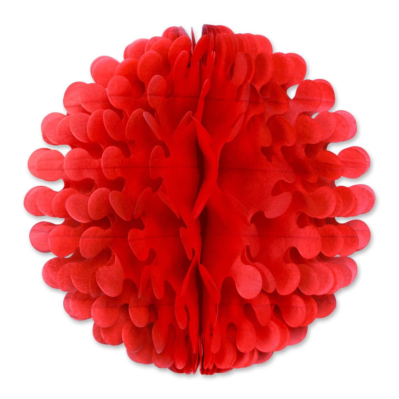 Tissue Flutter Party Ball - red - Bulk/12 Flutter Balls