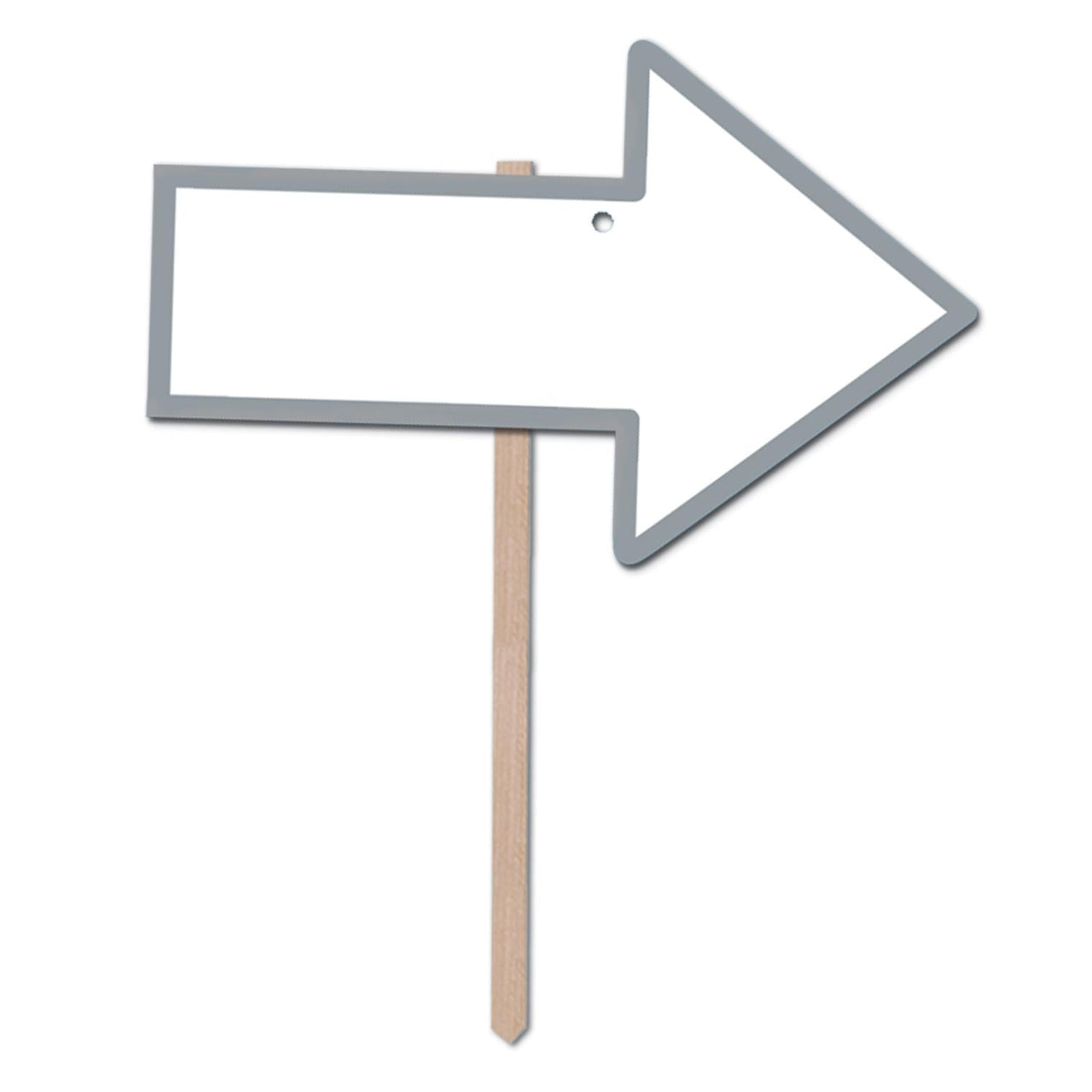 Blank Arrow Yard Sign - Bulk 6 Pack