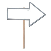Blank Arrow Yard Sign - Bulk 6 Pack