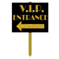 V.I.P. Entrance Party Yard Sign - Bulk 6 Pack