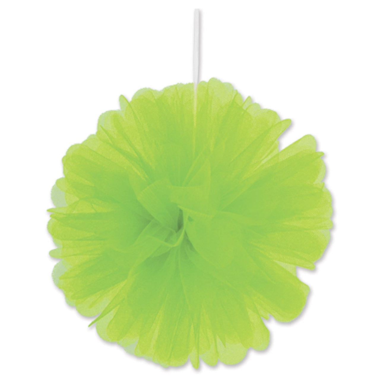 Party Lime Green Tulle Balls - Bulk 24 Pack