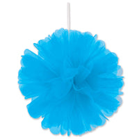 Party Turquoise Tulle Balls - Bulk 24 Pack