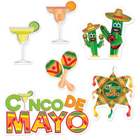 Cinco De Mayo Cutouts - Bulk 72 Pack