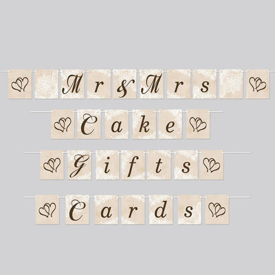 Wedding Streamer Set - Bulk 12 Pack