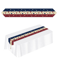 Printed Americana Party Paper Table Runner - Bulk 12 Pack