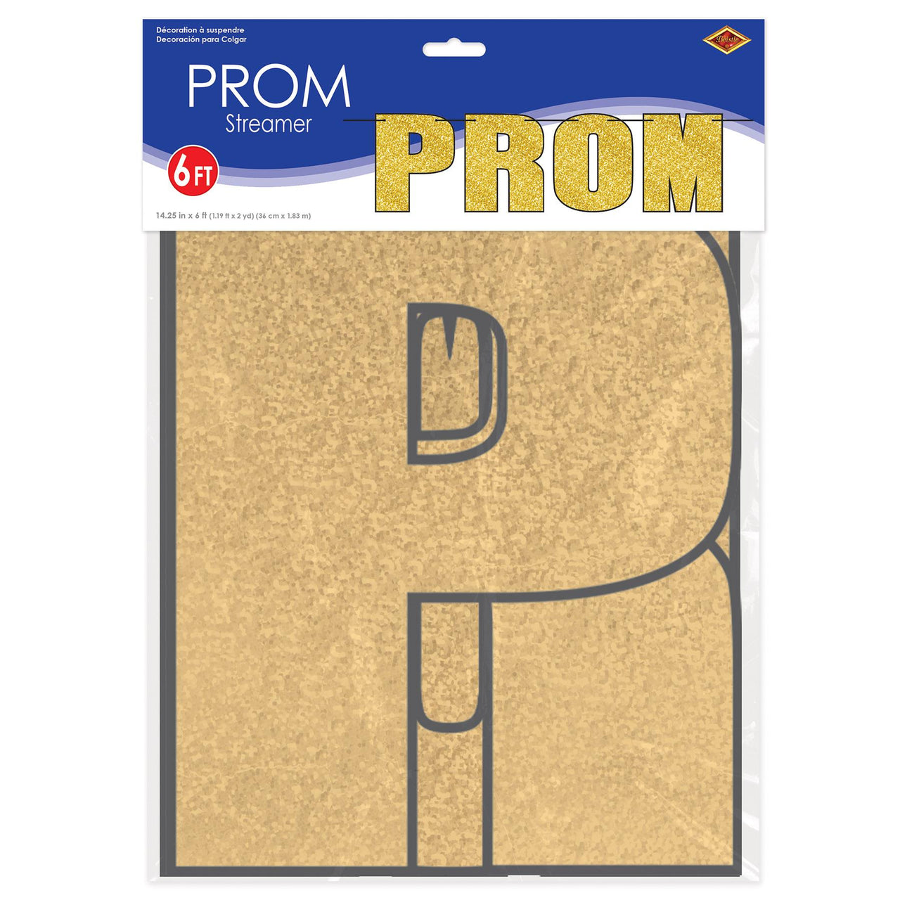 Prom Streamers Bulk 12 Pack Prom Party Streamer- Gold | Beistle – PartyDecorations.com