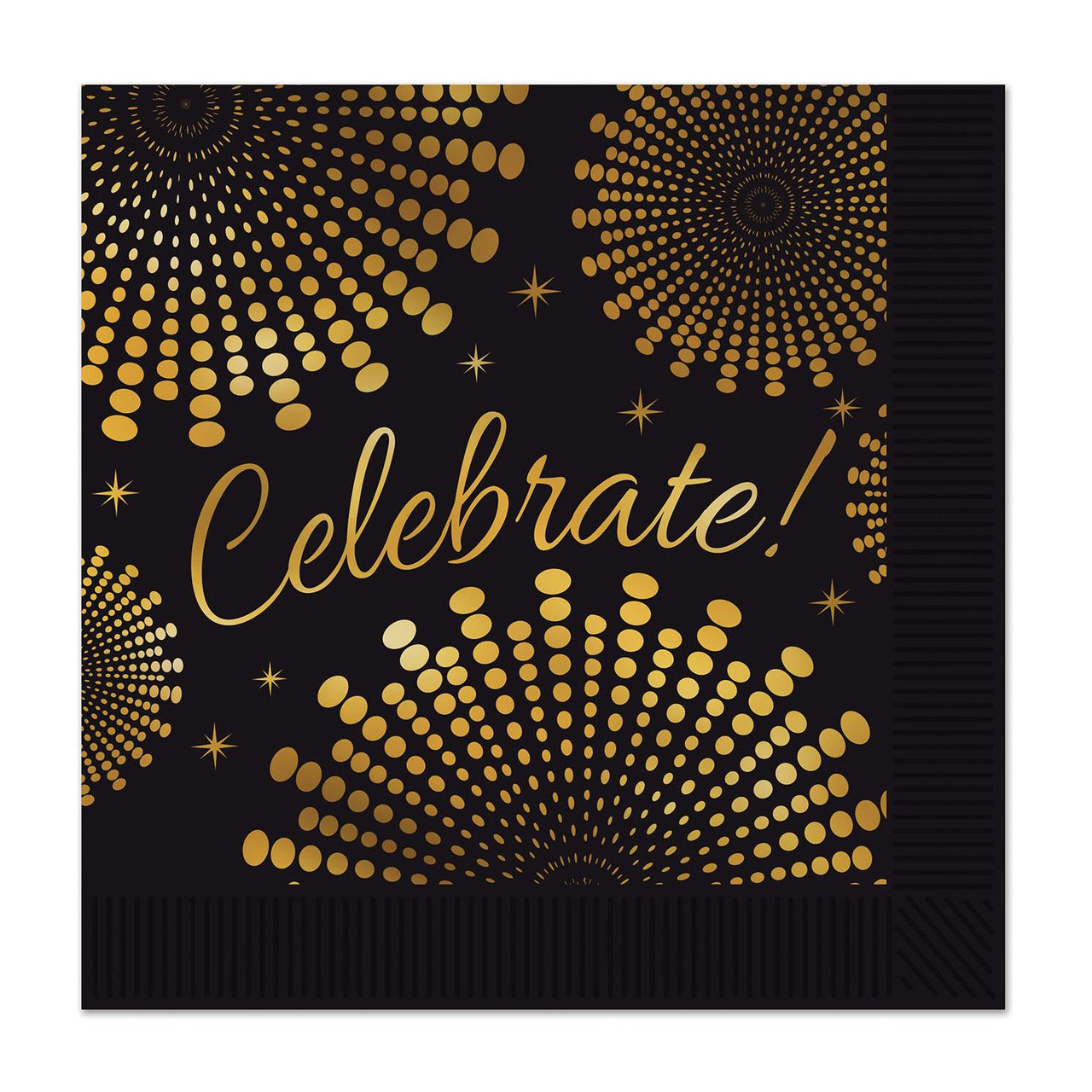 Celebrate! Party Beverage Napkins - Bulk 192 Pack