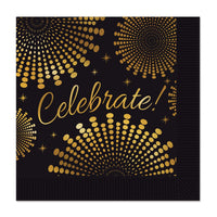 Celebrate! Party Beverage Napkins - Bulk 192 Pack