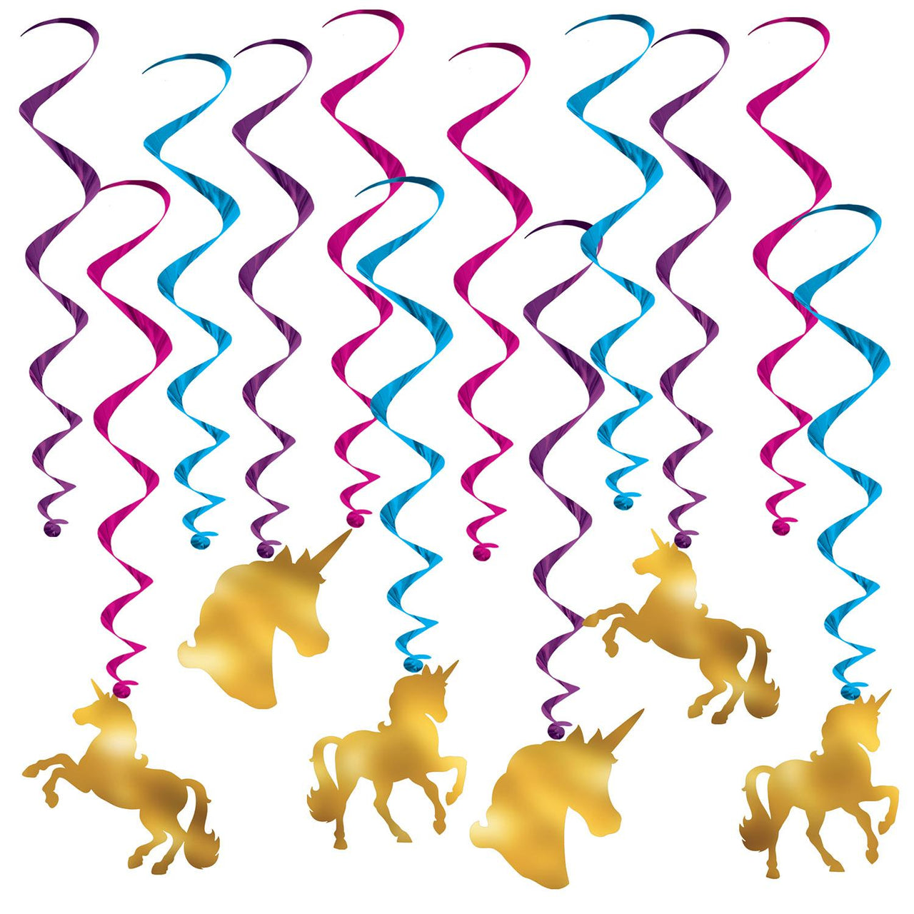 Unicorn Party Whirls - Bulk 72 Pack