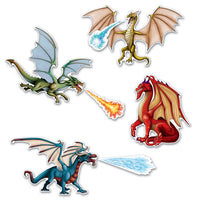 Dragon Party Cutouts - Bulk/84 Cutouts