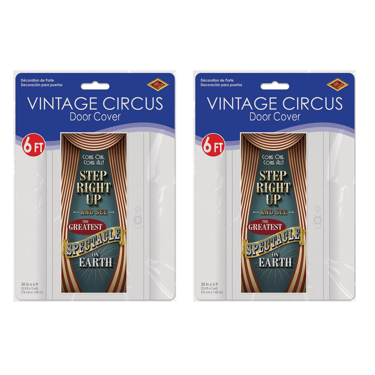 Bulk Vintage Circus Door Cover (Case of 12) by Beistle