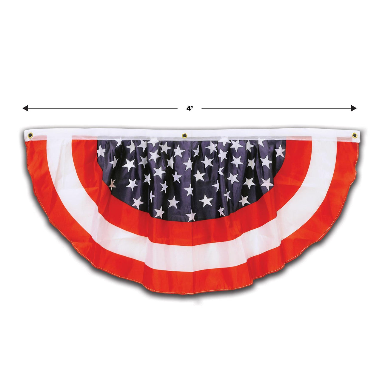 Stars & Stripes Fabric Bunting (Case of 6)
