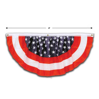 Stars & Stripes Fabric Bunting (Case of 6)
