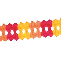 Thanksgiving Arcade Garland - golden-yellow - orange - red - Bulk 12 Pack