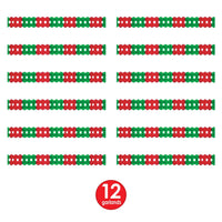Christmas Arcade Garland - red & green