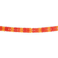 Thanksgiving Packaged Arcade Garland - golden-yellow - orange - red - Bulk 12 Pack