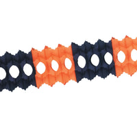 Halloween Packaged Arcade Garland - orange/black - Bulk 12 Pack