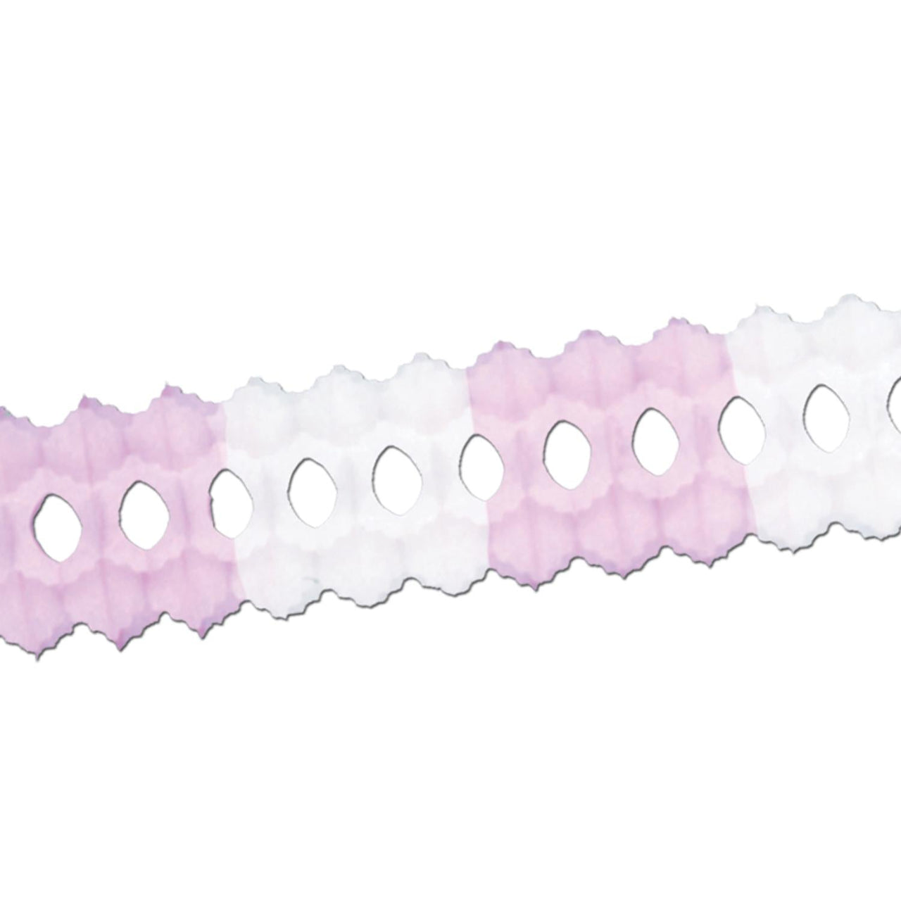 Packaged Party Arcade Garland - pink/white - Bulk 12 Pack