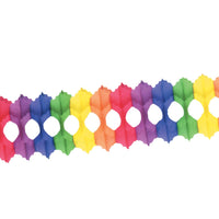 Packaged Party Arcade Garland - rainbow - Bulk 12 Pack