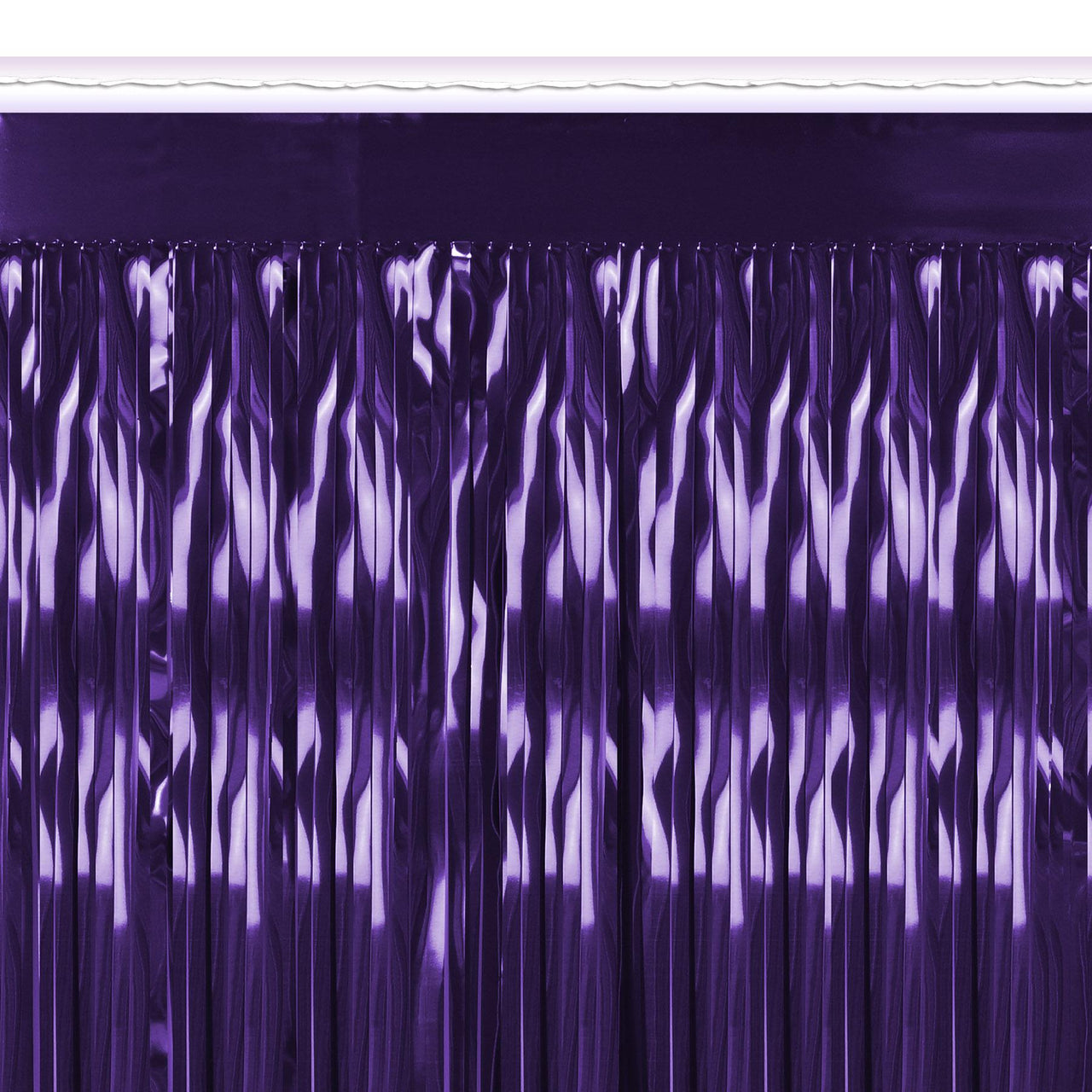 1-Ply Metallic Fringe Drape - purple