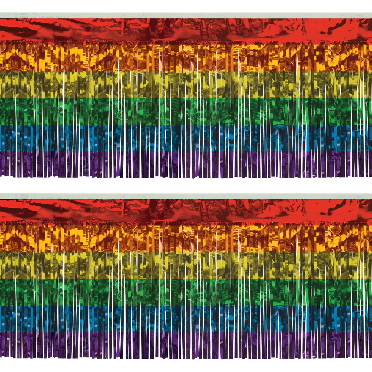 Bulk Pkgd 1-Ply FR Metallic Fringe Drape (Case of 6) by Beistle