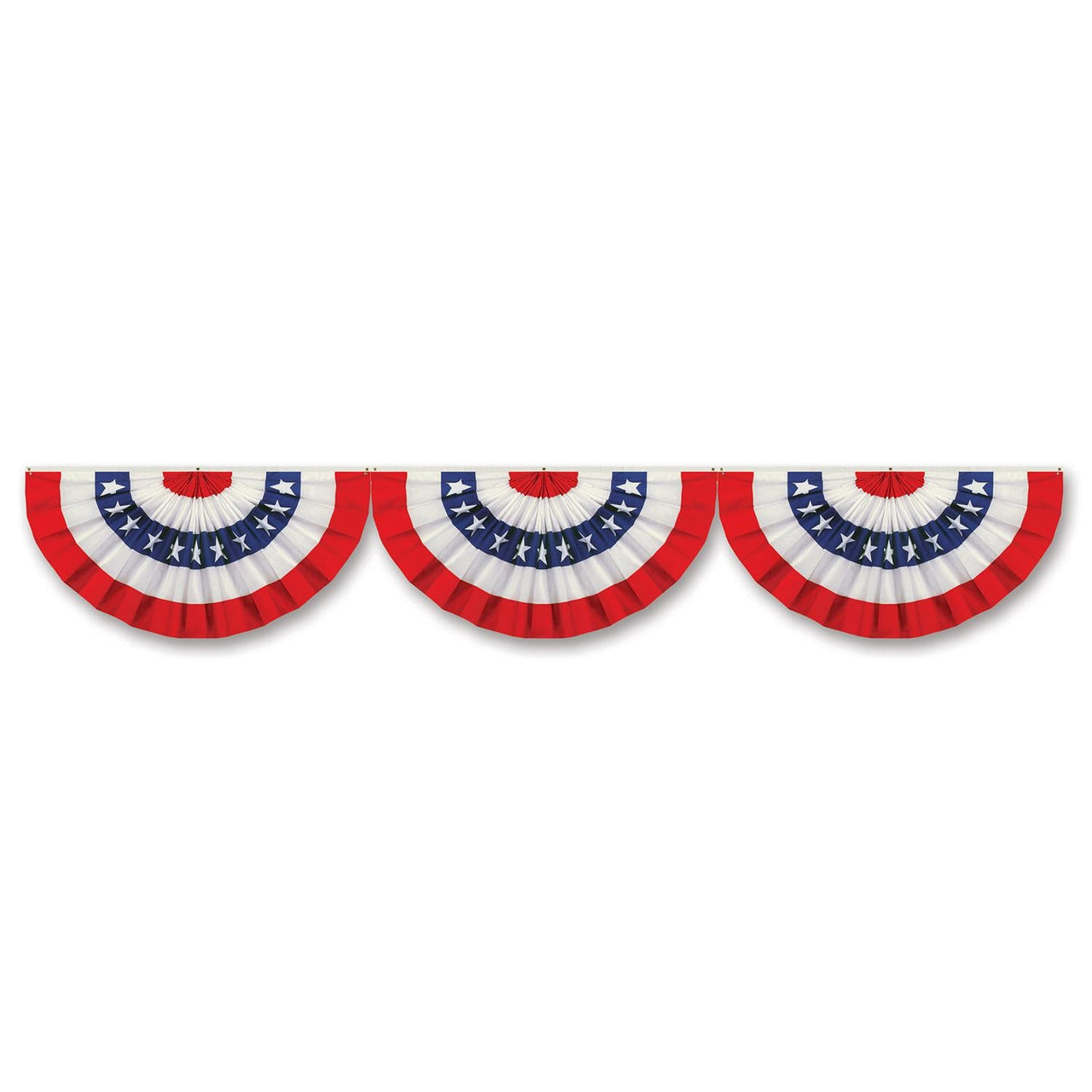 Jointed Patriotic Bunting Party Cutout - Bulk 12 Pack