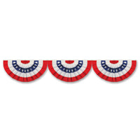 Jointed Patriotic Bunting Party Cutout - Bulk 12 Pack