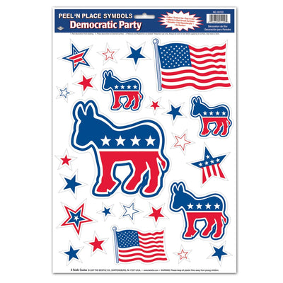 Democratic Peel 'N Place Clings - Bulk/300 Clings