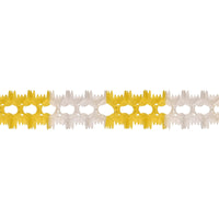 Party Pageant Garland - canary/white - Bulk 12 Pack