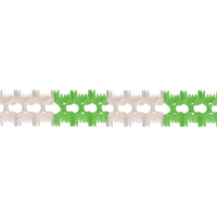 St. Patrick's Day Pageant Garland - green/white - Bulk 12 Pack