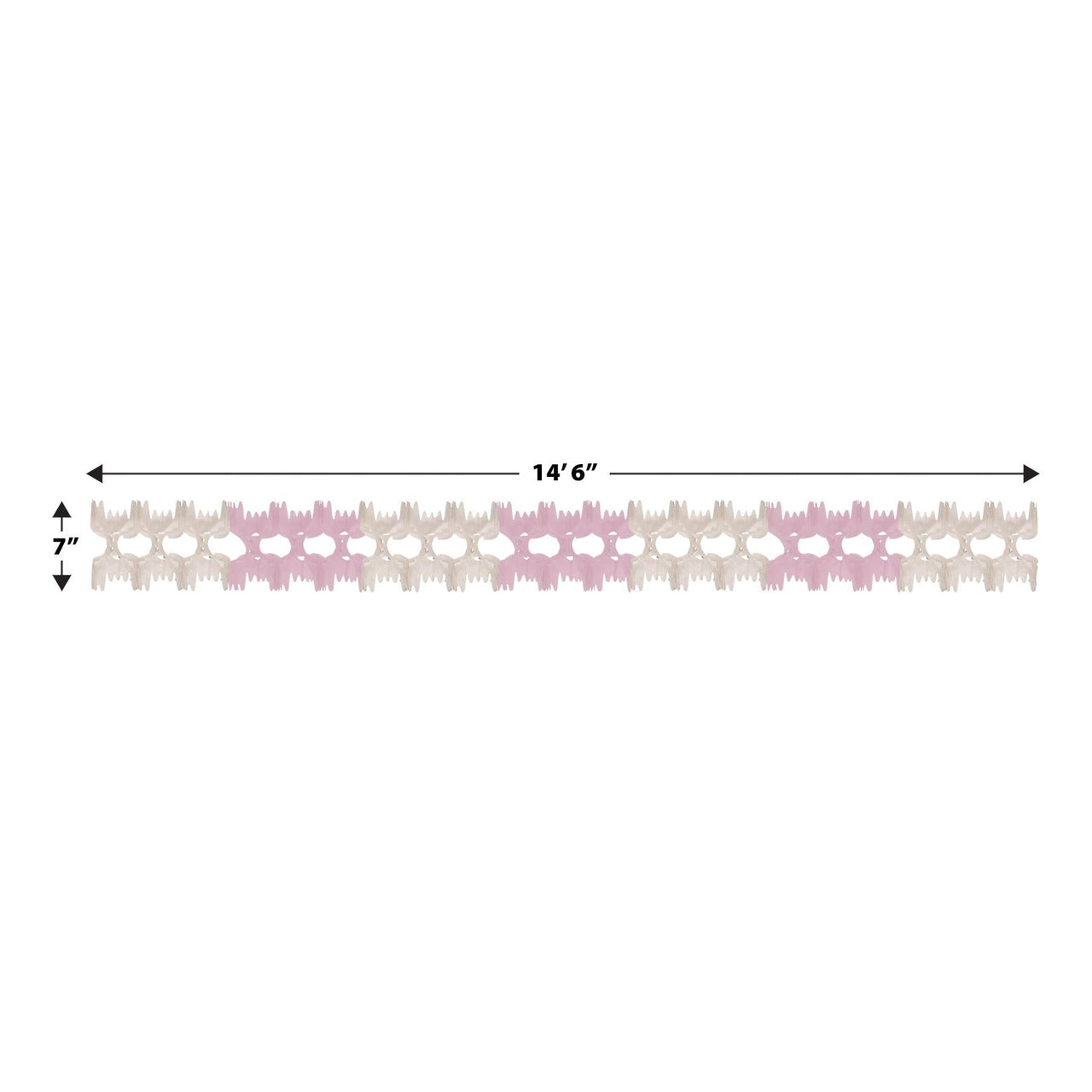 Party Decorations - Pageant Garland - pink & white