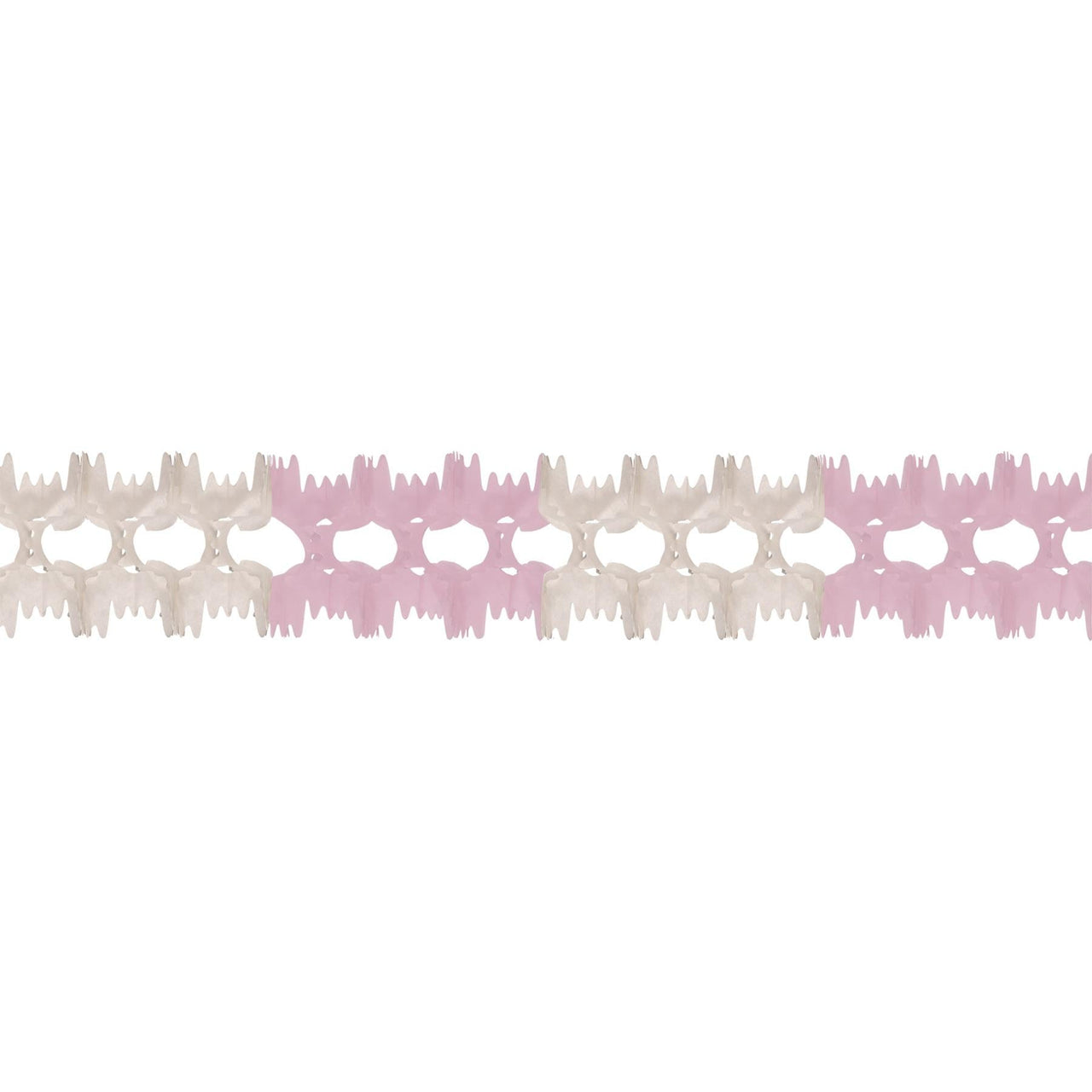 Party Pageant Garland - pink/white - Bulk 12 Pack
