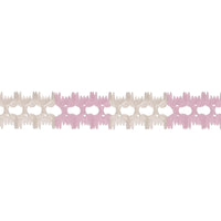 Party Pageant Garland - pink/white - Bulk 12 Pack