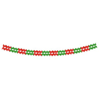 Leaf Garland - red & green