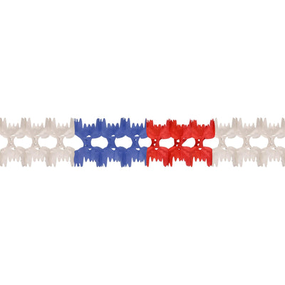 Pageant Party Garland - red - white - blue - Bulk 12 Pack