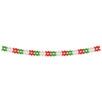 Pageant Garland - red, white, green 