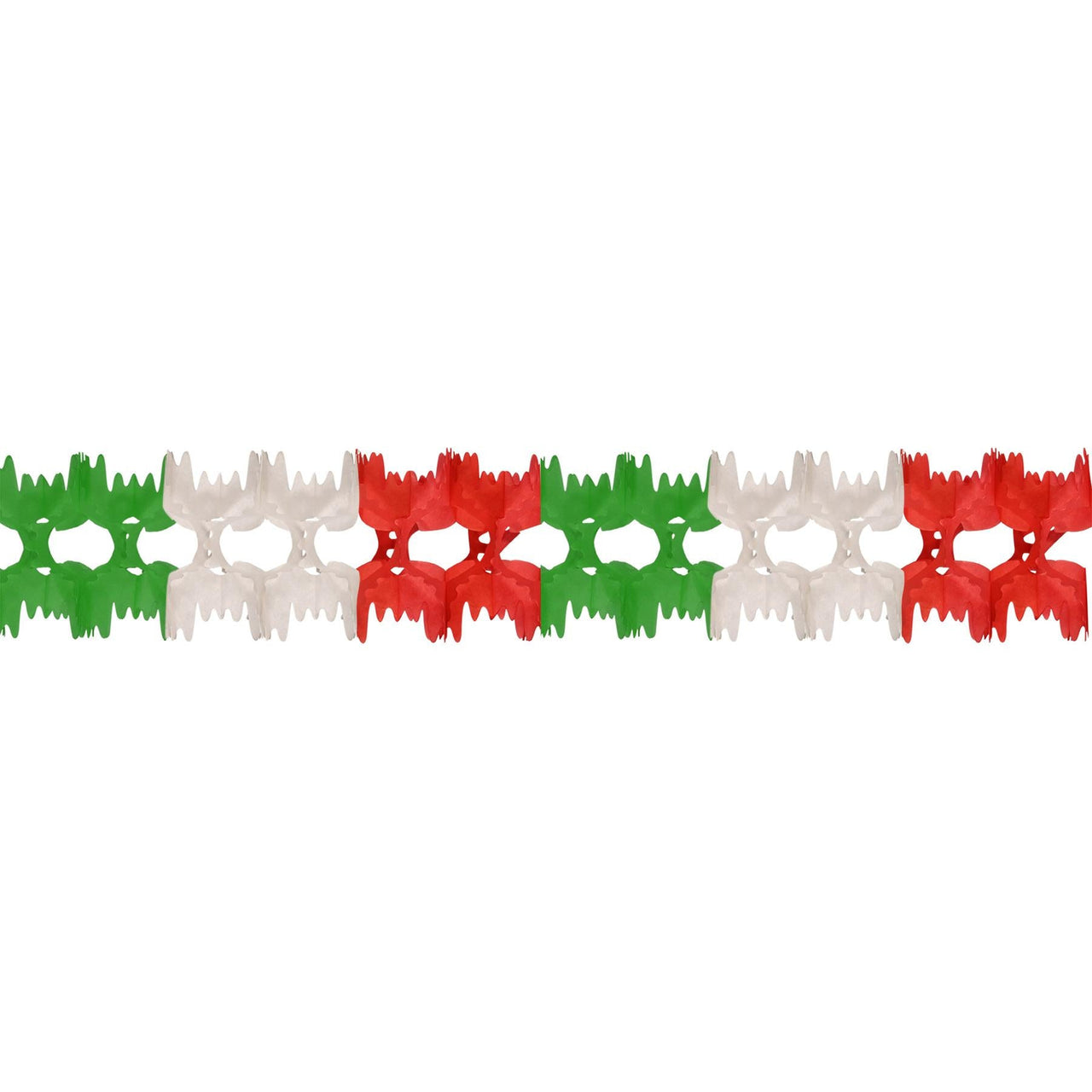Fiesta Pageant Garland - red - white - green - Bulk 12 Pack