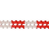 Valentine's Day Pageant Garland - red/white - Bulk 12 Pack