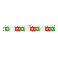 Bulk Pageant Garland red, white, green (Case of 12) by Beistle