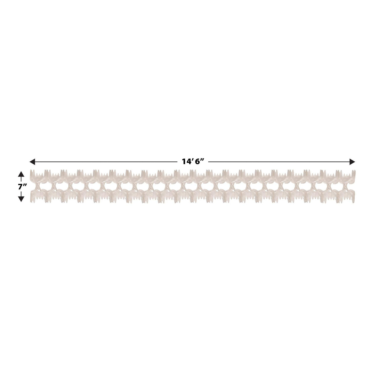 Party Decorations - Packaged Pageant Garland - white