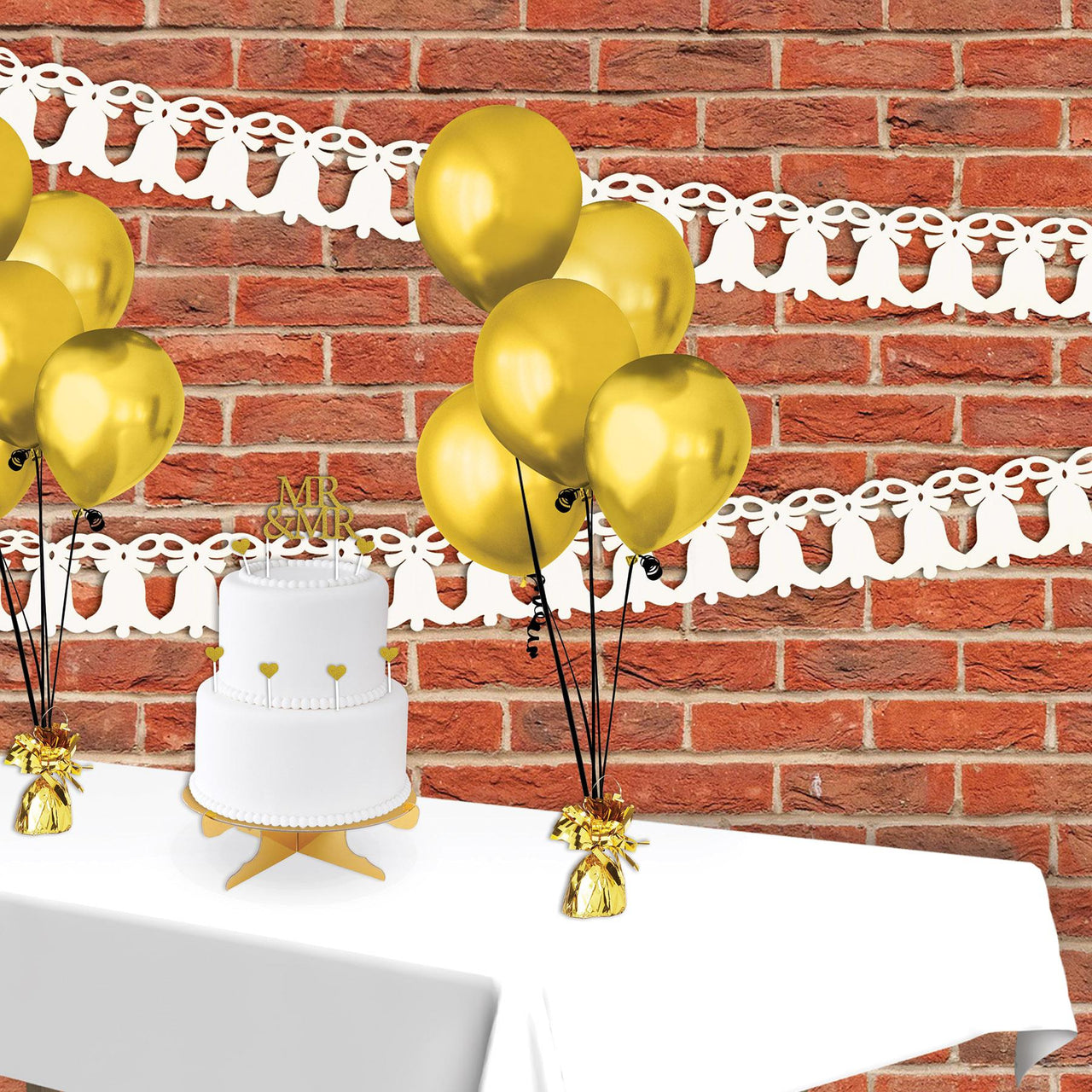 Wedding Supplies - Westminster Bell Garland - white