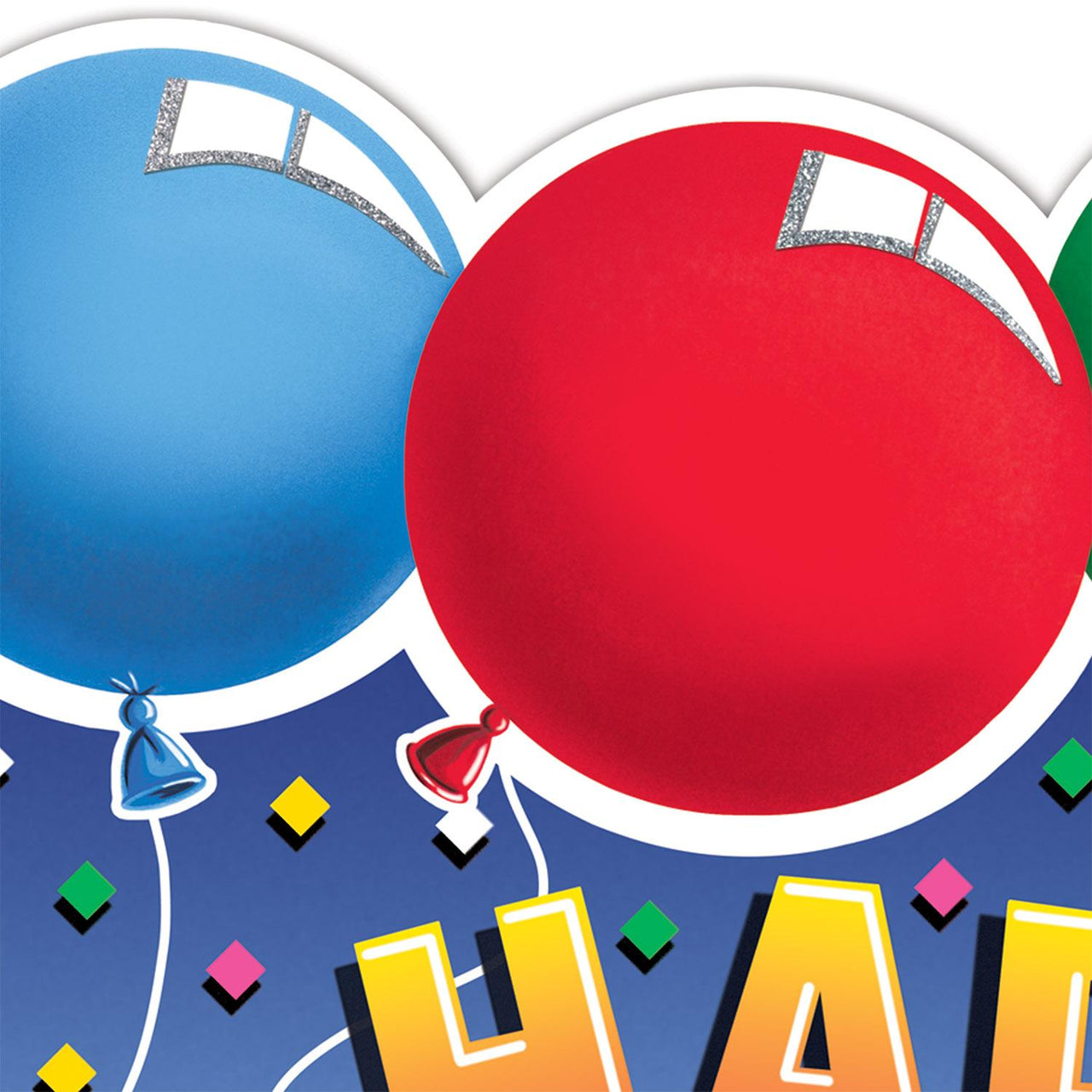 Bulk Glittered Happy Birthday Sign (Case of 12) by Beistle