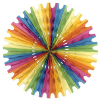 Party Tissue Fan - multi-color - Bulk 12 Pack