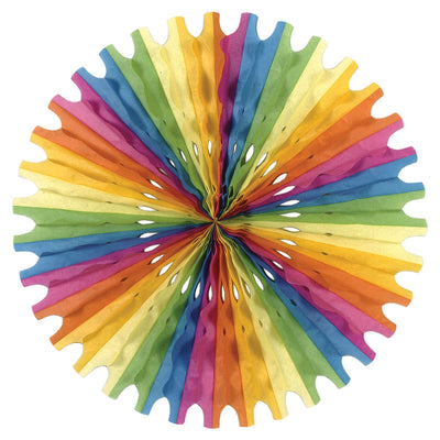 Party Tissue Fan - multi-color - Bulk 12 Pack