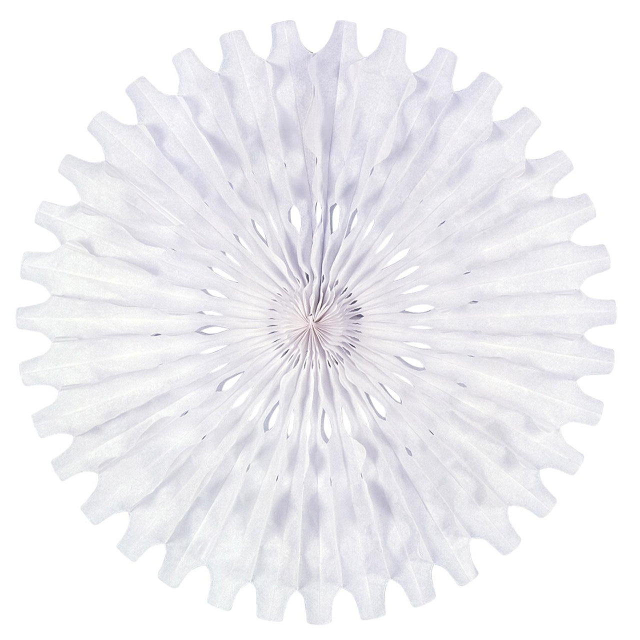 Party Tissue Fan - white - Bulk 12 Pack