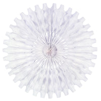 Party Tissue Fan - white - Bulk 12 Pack
